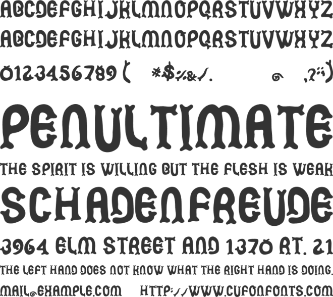 Mermaid Astramadea font preview