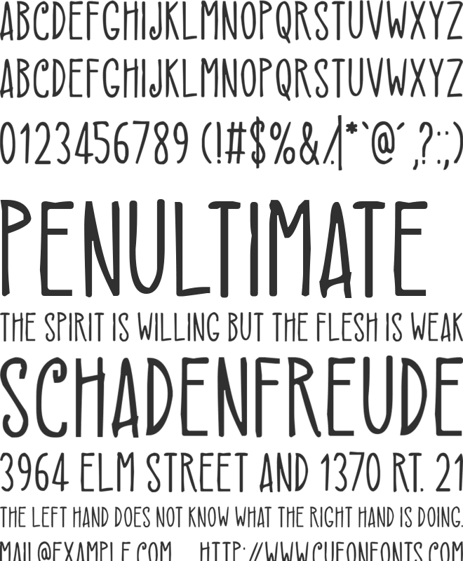 Spring Cats font preview