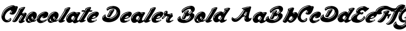 Chocolate Dealer Bold font