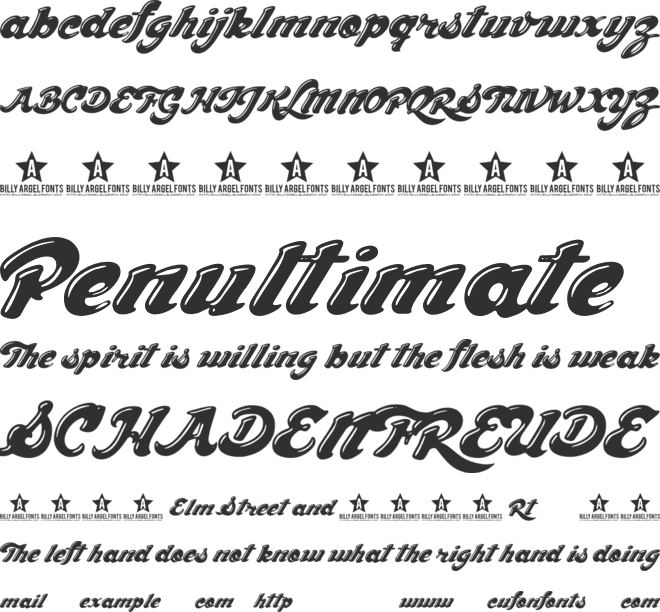 Chocolate Dealer font preview