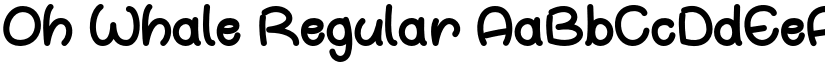 Oh Whale Regular font