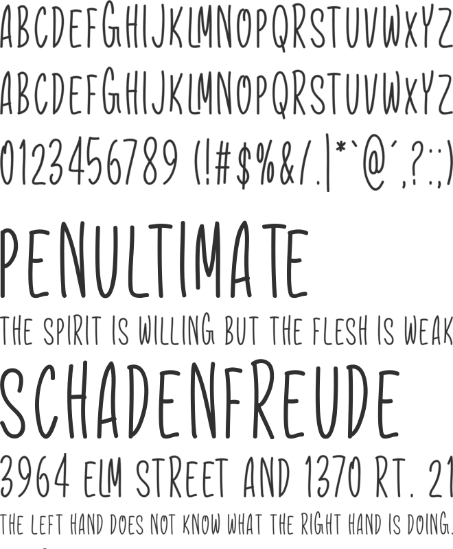 Sweet Couple font preview
