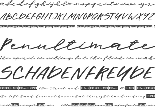 Halbrein font preview