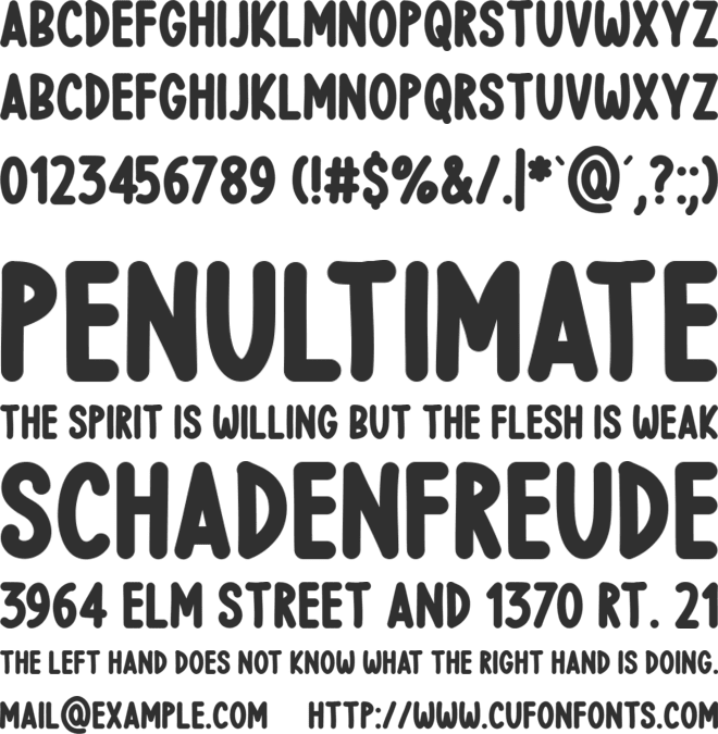 Wintry font preview