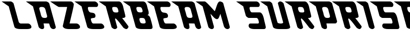 Lazerbeam surprise font