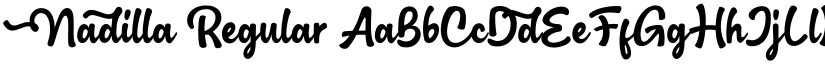Nadilla Regular font