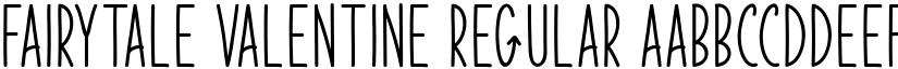 Fairytale Valentine Regular font