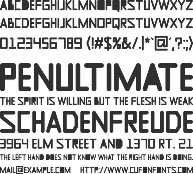New Year font preview