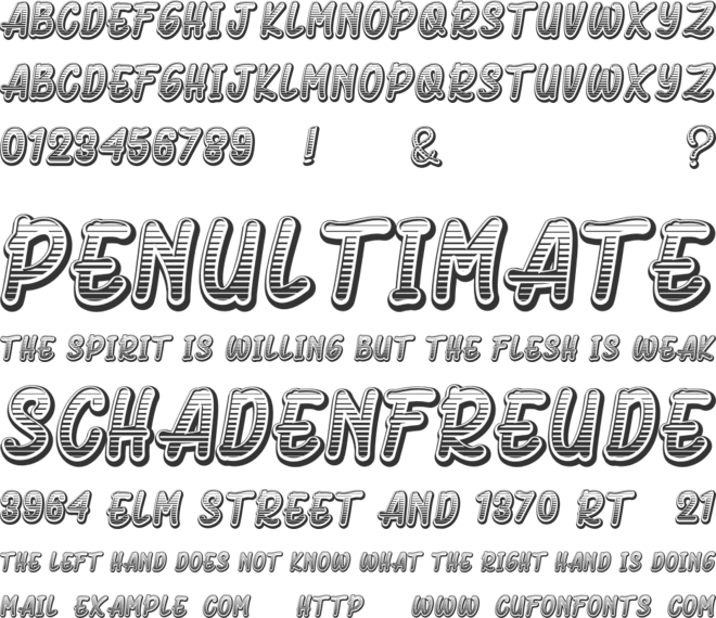 Aeromus Kirho font preview