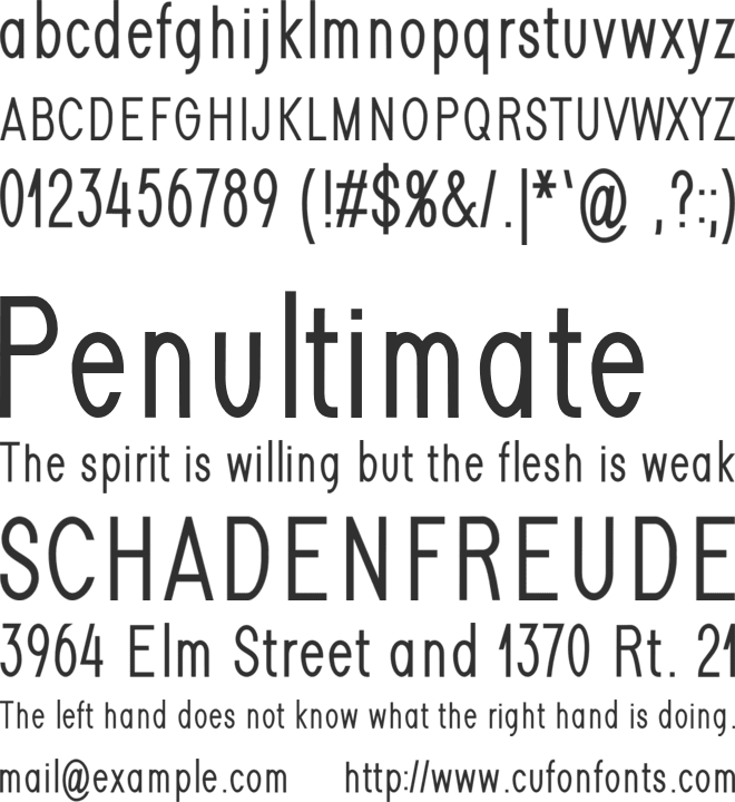 Loving font preview