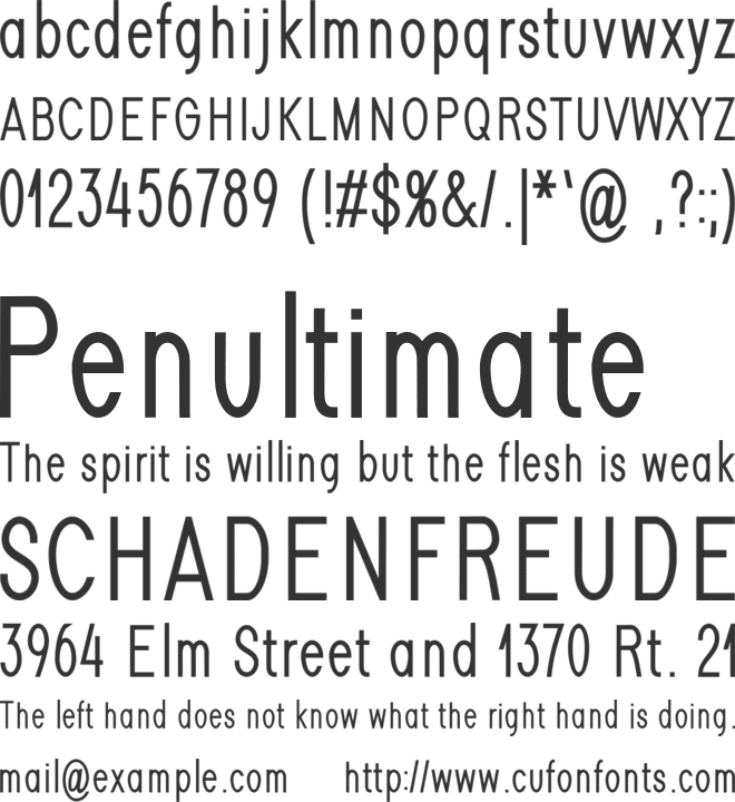 Loving font preview