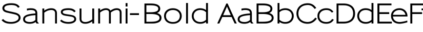 Sansumi-Bold font