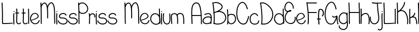 LittleMissPriss Medium font