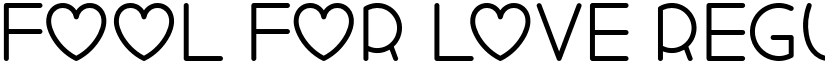 Fool For Love Regular font