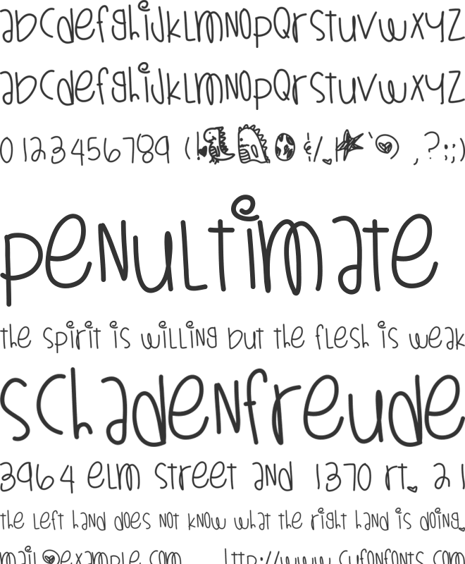 DinosaursAreAlive font preview