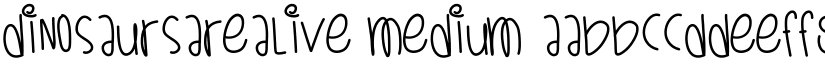 DinosaursAreAlive Medium font