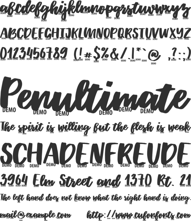 Whortle font preview