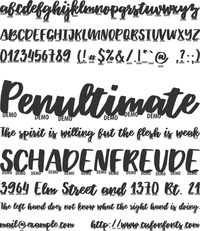 Whortle font preview