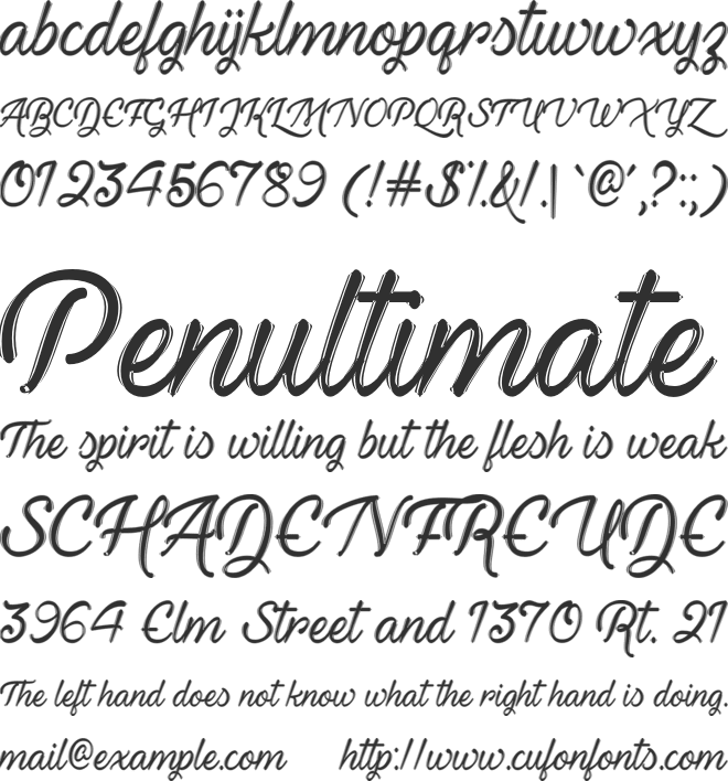 Haunted Eyes font preview