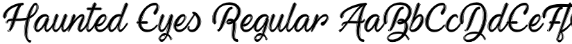 Haunted Eyes Regular font