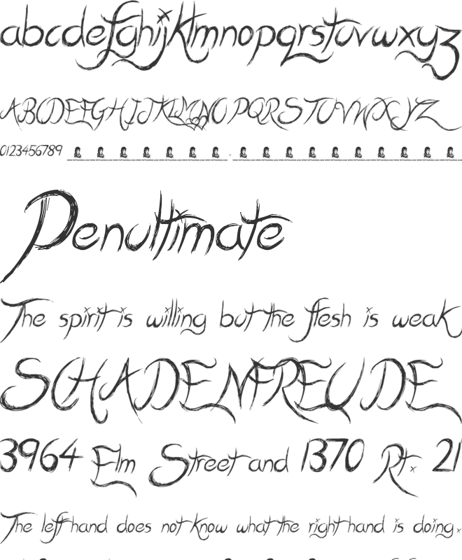 Kiss Me Quick font preview