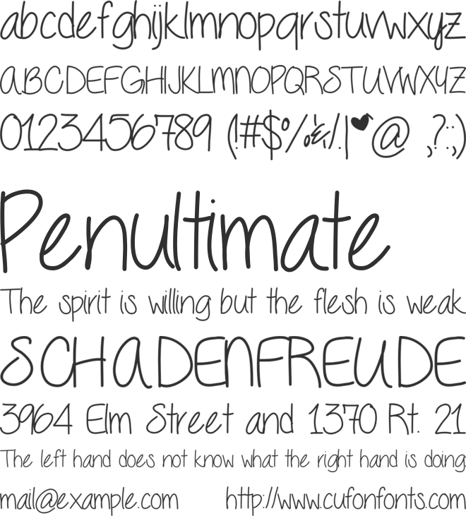 Seriously font preview