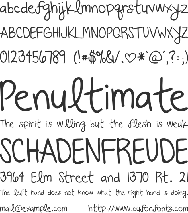 Beautiful Every Time font preview