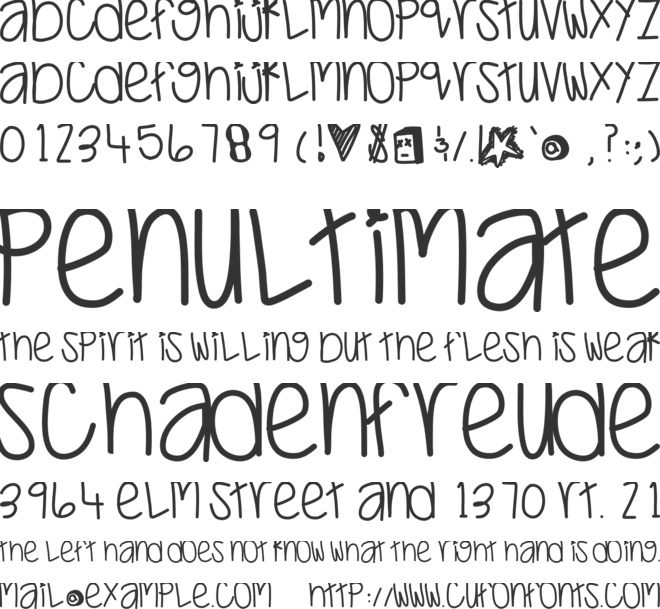 JustWaitAndSee font preview