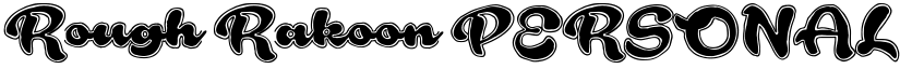 Rough Rakoon PERSONAL USE Regular font
