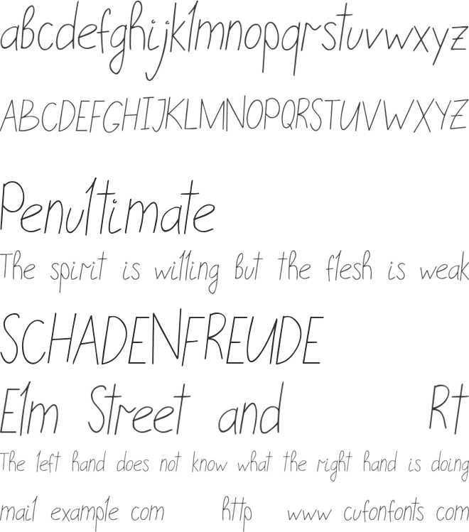 Embarla Firgasto Handwritten font preview