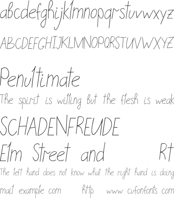 Embarla Firgasto Handwritten font preview