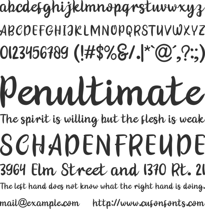 Galont font preview