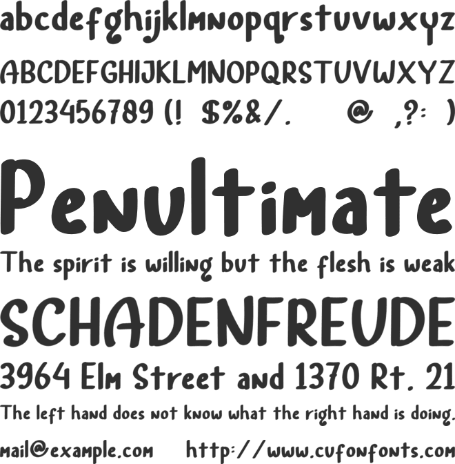 Rainbow Land font preview