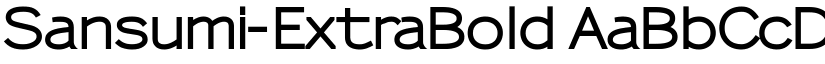Sansumi-ExtraBold font