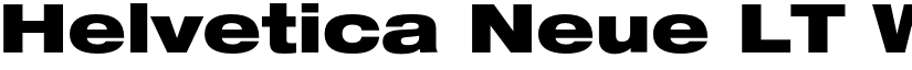 Helvetica Neue LT W1G 93 Black Extended font