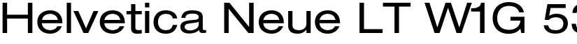 Helvetica Neue LT W1G 53 Extended font