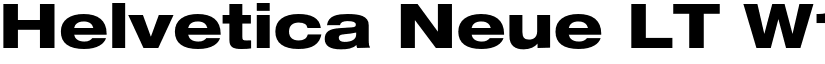 Helvetica Neue LT W1G 83 Heavy Extended font