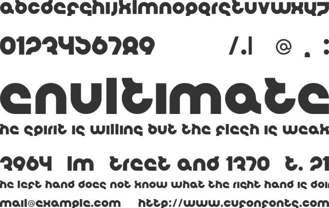 Flirt Bobo Bold font preview