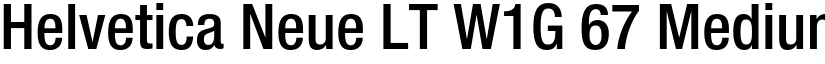 Helvetica Neue LT W1G 67 Medium Condensed font