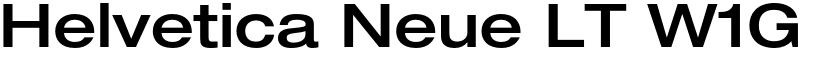 Helvetica Neue LT W1G 63 Medium Extended font