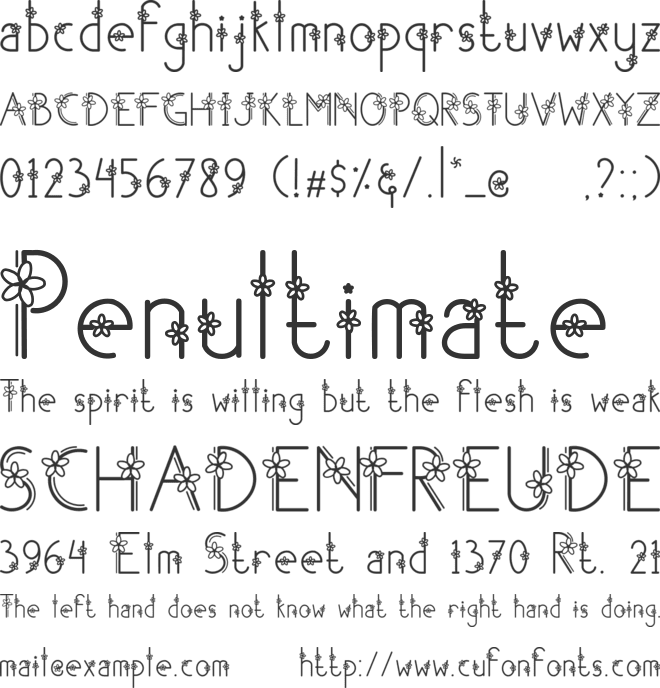 Shakila font preview