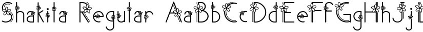 Shakila Regular font