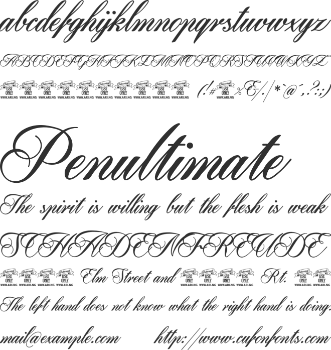 Pharmount Personal Use Only font preview