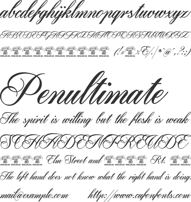 Pharmount Personal Use Only font preview