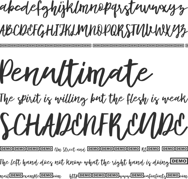 Syberic font preview
