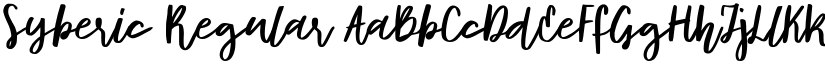 Syberic Regular font