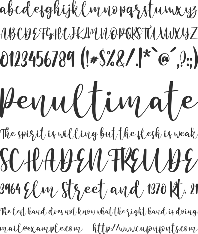 Beauty Mermaid - Personal Use font preview