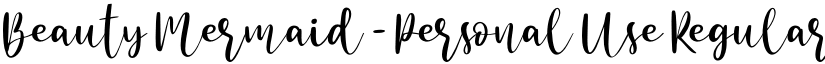 Beauty Mermaid - Personal Use Regular font