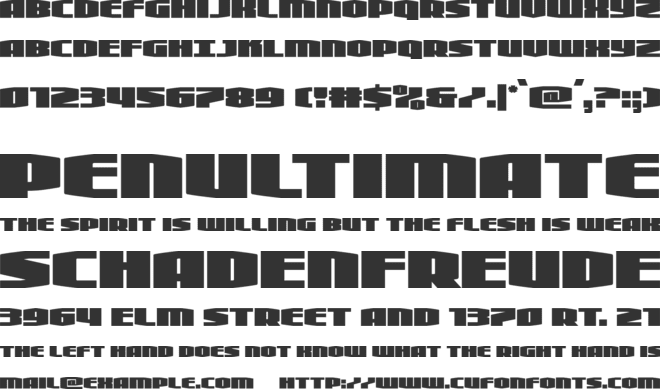 Alpha Century font preview