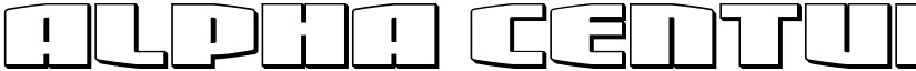 Alpha Century 3D Regular font